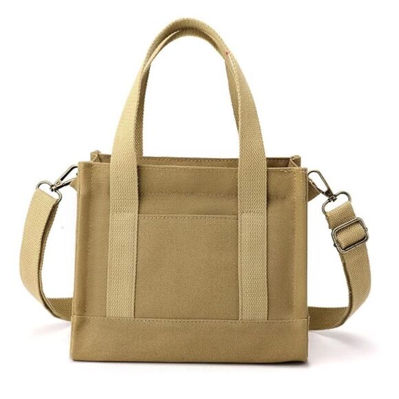 Mini Canvas Tote Purse - Picture 1 of 6
